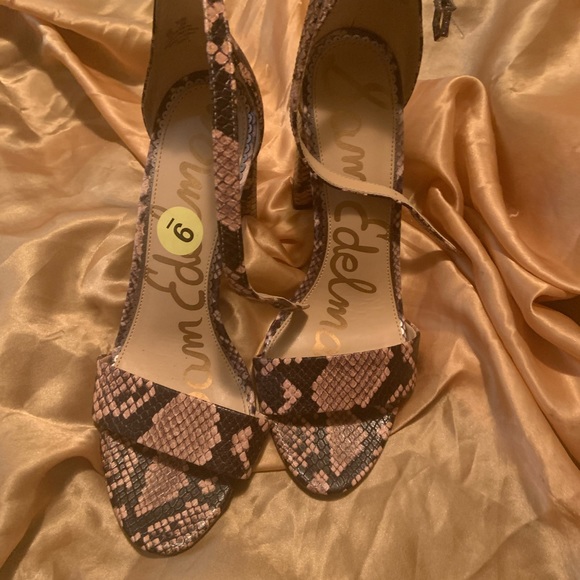 Sam Edelman Womens Yaro Brown Ankle Strap Heels - Picture 4 of 5